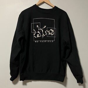 Mb Padfield Black Graphic Men's Heavy Cotton Sweatshirt